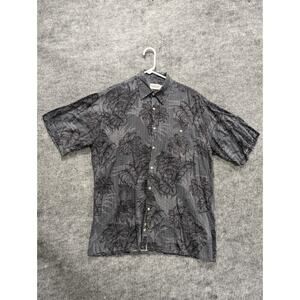 Windham Pointe Men's Floral Slim Fit 100% Rayon Short Sleeve Casual Shirt Size M